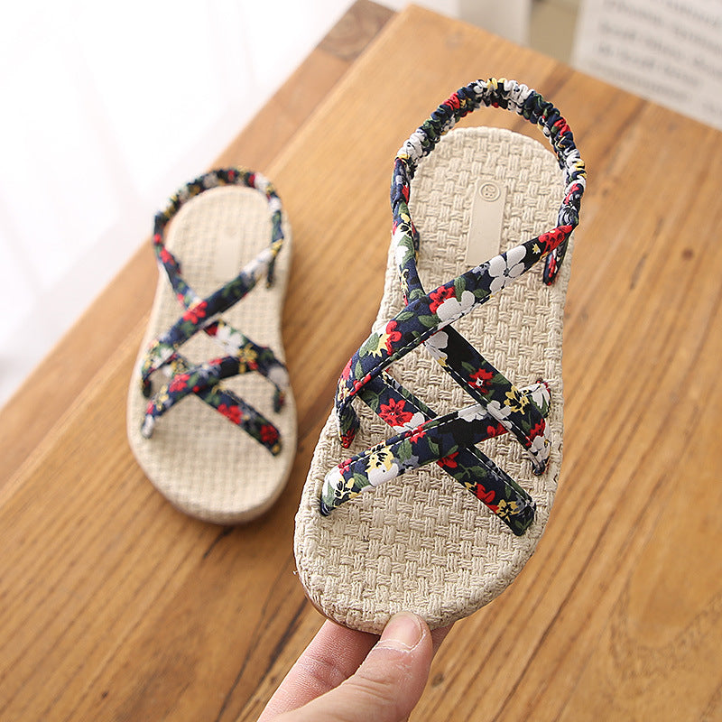 Gucce Girl's sandal summer beach knitting