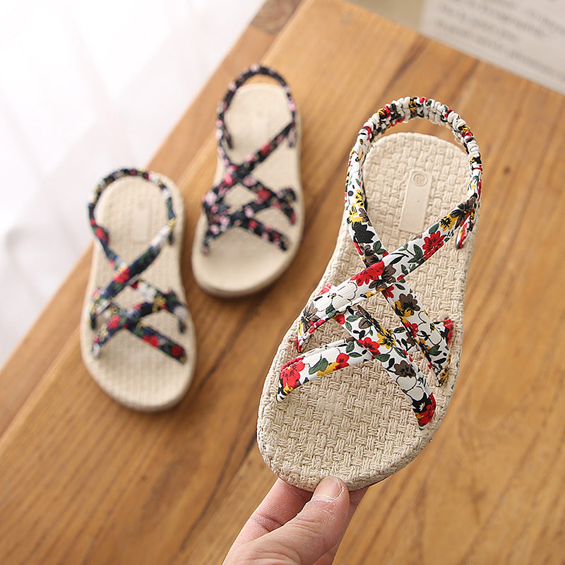 Gucce Girl's sandal summer beach knitting