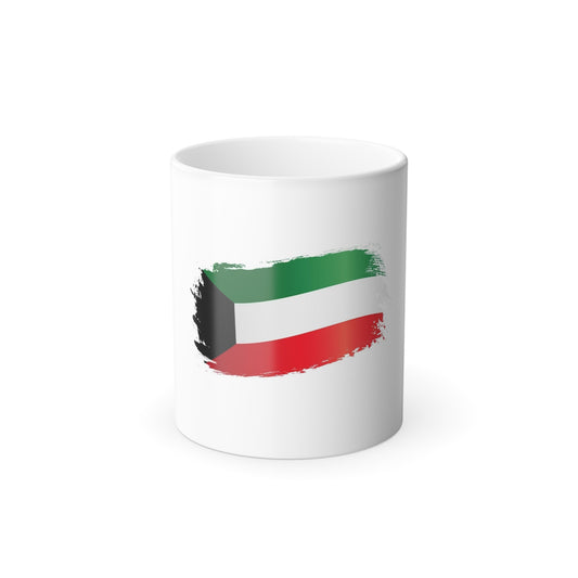 कुवैत ध्वज के साथ कलर मॉर्फिंग मग 