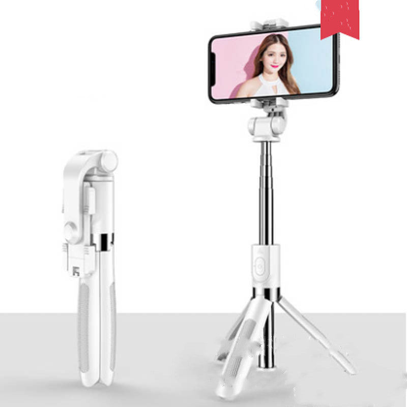, Tripod Selfie Stick Mobile Universal Live Triangle Bracket One Bluetooth Selfie Artifact