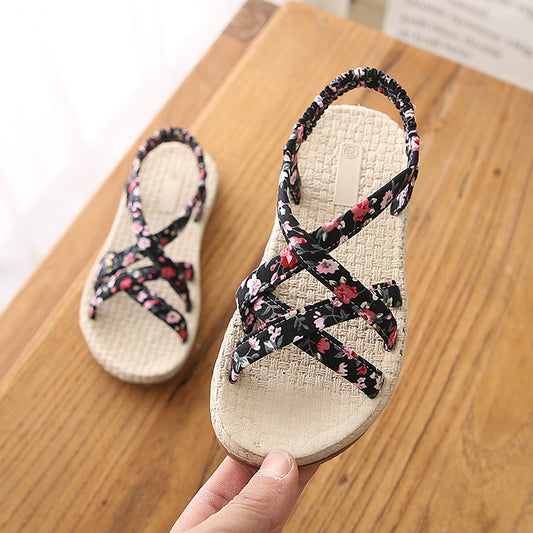 Gucce Girl's sandal summer beach knitting