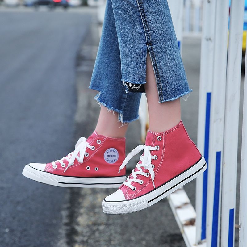 Women's Fashion High-top Canvas Shoes