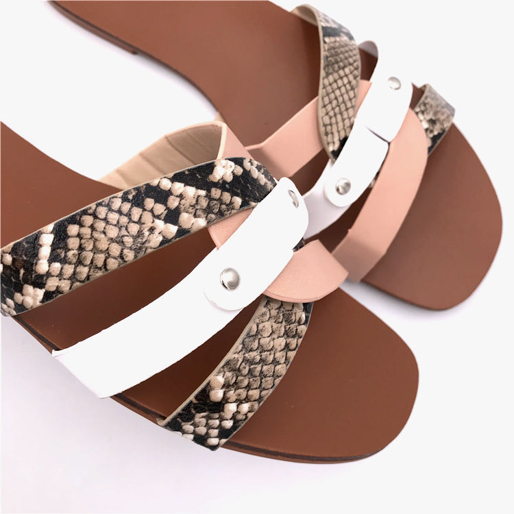 Flat bottom sandals