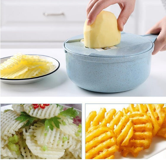 8 In 1 Mandoline Slicer Vegetable Slicer Potato Peeler Carrot Onion Grater With Straine rKitchen Accessories Kitchen Accessories