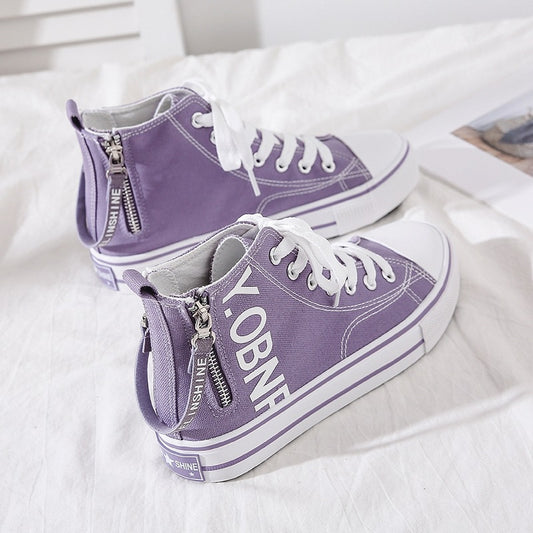 New High-top Canvas Shoes For Women