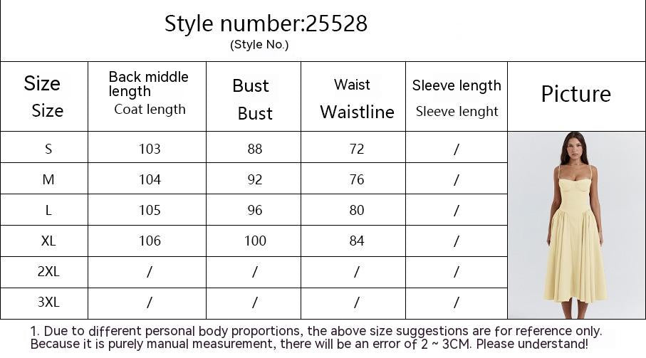 European And American Elegant Palace Style New Low-cut Suspender Large Swing Dress For Women