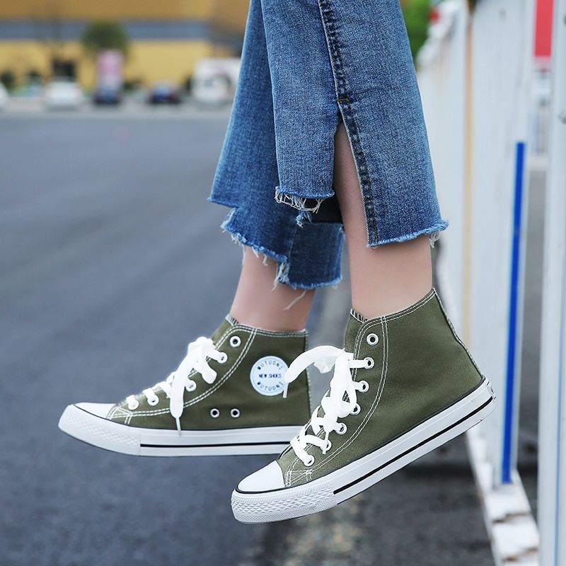 Women's Fashion High-top Canvas Shoes