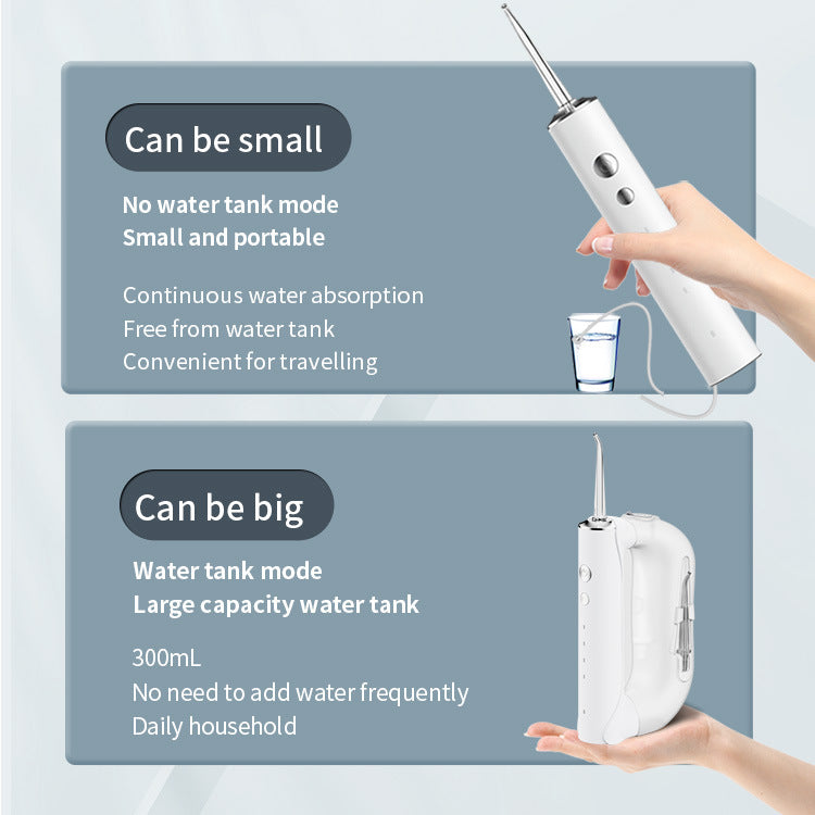 Portable Oral Irrigator 300ml Large Water Electric Irrigador Bucal Water Flosser Tooth Cleaner