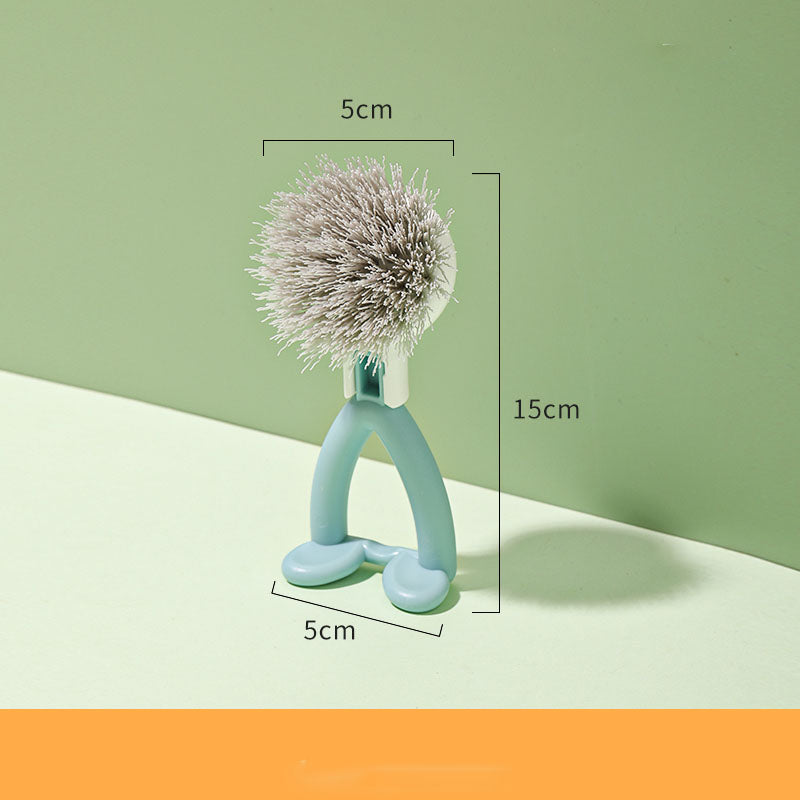 Vertical Pot Brush, Dish Brush, V-shaped Cleaning BrushHanging Stove Brush